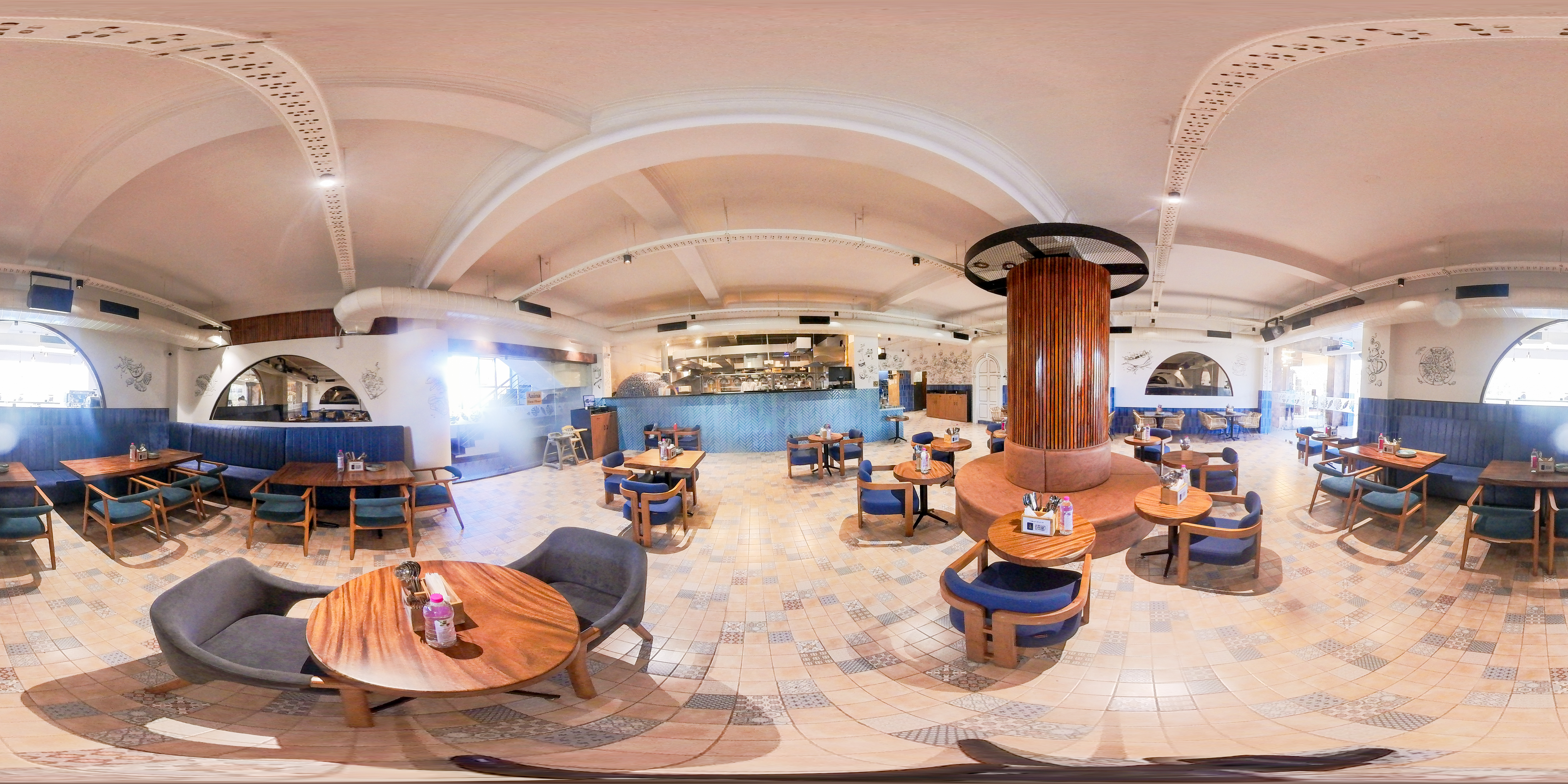 Modern interior of a home, representing a virtual tour.